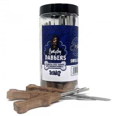 Dogg Lbs - Everyday Bone Stainless Steel Dabber - Assorted 12ct Jar