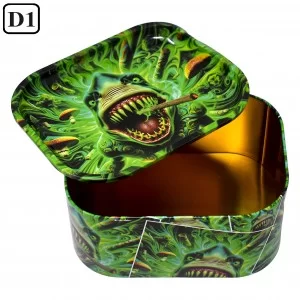 Groovy Design Rolling Tray with Storage Box 7" X 5.5"