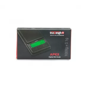 Truweigh APEX Digital Mini Scale - 1000g x 0.1g - Black 