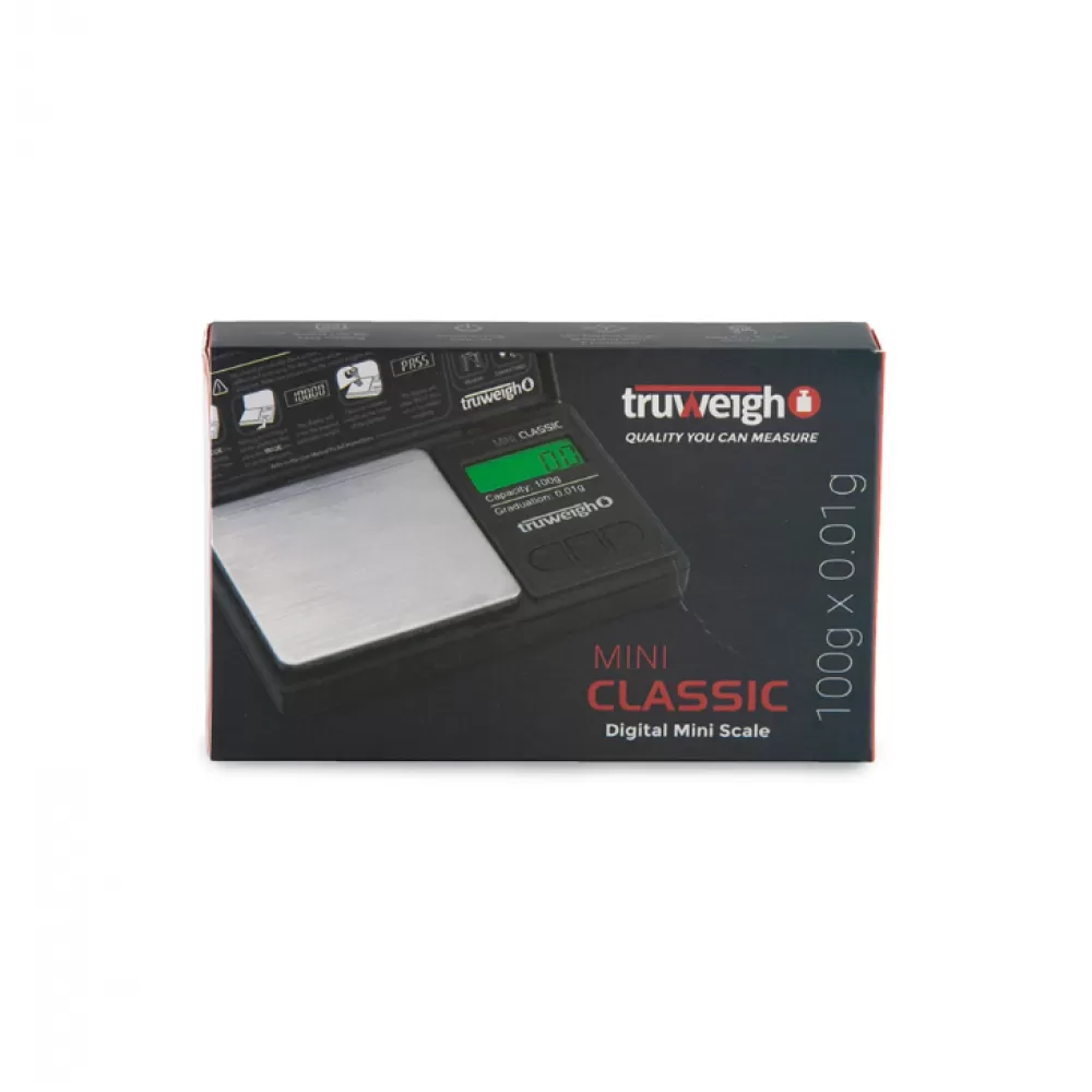Truweigh Mini Classic Scale - 100g x 0.01g - Black