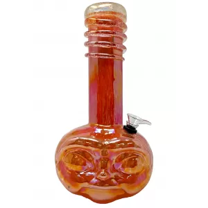 11.5" Alien Face Soft Glass Water Pipe - GOR [E1121]