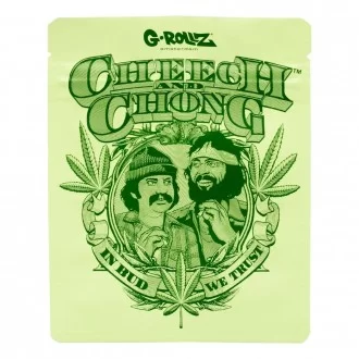 G-Rollz | Cheech & Chong 'Badge' 100x125mm Smellproof Bags - 8ct Bags 