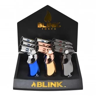 Blink Deco Bang Quad Flame Torch - Assorted Colors - 9ct Display
