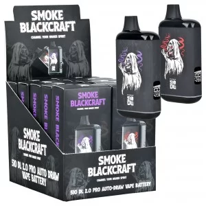Smoke Blackcraft x Pulsar 510 DL 2.0 Pro VV Vape Bar 1000mAh - Assorted Colors - 10ct Display