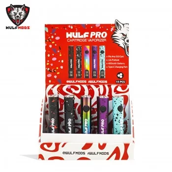 Wulf Mods Pro 510 Thread Vape Battery - Assorted Colors - 15ct Display