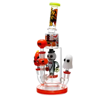 Cheech - 12.5" Spooky Vibes, Ghostly Smooth Hits Water Pipe - [CHE-388]