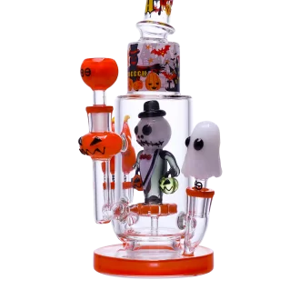 Cheech - 12.5" Spooky Vibes, Ghostly Smooth Hits Water Pipe - [CHE-388]
