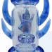 12-inch Dogg Lbs Westside Rider water pipe with silver-fumed glass and paisley design