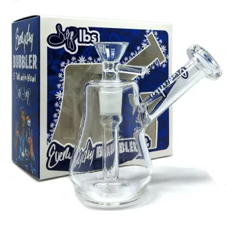 Dogg Lbs - Everyday 5" Bubbler Water Pipe - Clear [DLWP0002]
