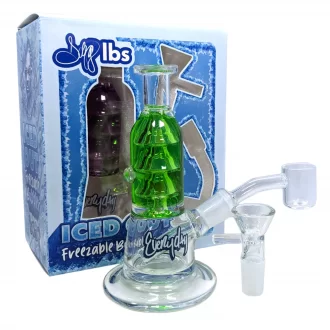 Dogg Lbs - 5.5" Iced Out Freezeable Water Pipe - with 14M Banger & Bowl - [DLWP0006]