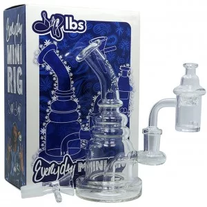 Dogg Lbs - Everyday 6.5" Mini Rig Water Pipe Box Set w/ Banger & Carb Cap