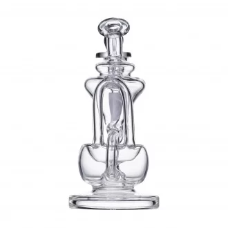 5" Clear Glass Recycler Rig (Style 1A)