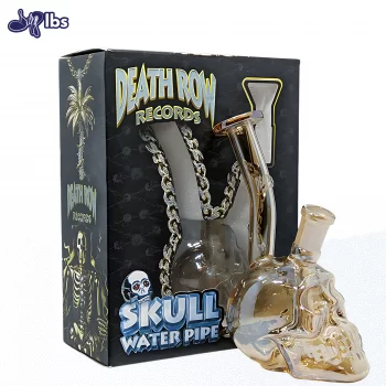 Death Row Records - 5.5" Assorted Metallic Skull Water Pipe w/ 14M Bowl
