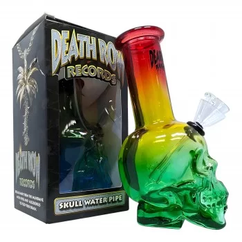 Death Row Records - 6" Skull Bubbler Water Pipe
