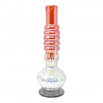 12" Button Spiral Neck Water Pipe with Base – GOG [E58150-2G]