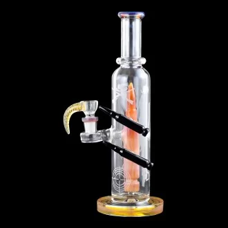 11" Cowgirl Engraved Bullet Perc Water Pipe