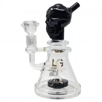 Loud Cloud - 8" Inferno Skull Matrix Perc Water Pipe [EI-140]