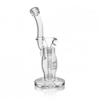 Crystal Series by HPG - 13" Curvy Neck & Body Low Profile Down Stem Matrix Perc Water Pipe - [ES2240-BX]