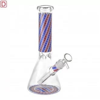 10" USA Flag Edition Beaker Water Pipe - [ES23172]
