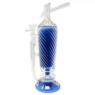 9.5" Frosted Chalice Honeycomb Perc Water Pipe [GB885]