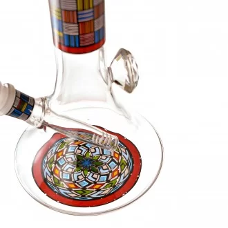 10" Modern Mosaic Diamond Beaker Water Pipe - [HAJ241214]
