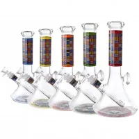 10" Modern Mosaic Diamond Beaker Water Pipe - [HAJ241214]