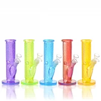 8.5" Vivid Chevron Art Straight Tube Water Pipe [HAJ250402]