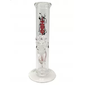 10" HBG Glass Logo Ice Catcher Straight Water Pipe - [ST10]