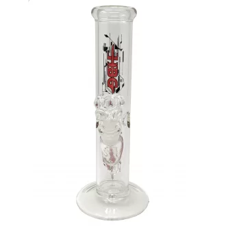 10" HBG Glass Logo Ice Catcher Straight Water Pipe - [ST10]