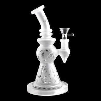 9" Halloween Art Frosted Waster Pipe - [HXCP087]