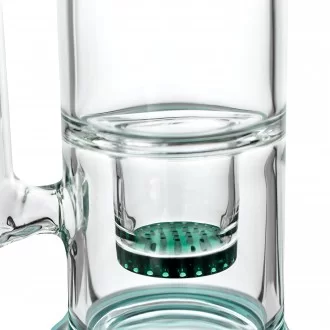 16.5" Honeycomb & Tree Perc Straight Tube Water Pipe - [HXCP088]