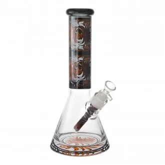 12" 25mm Thick Base Wig Wag Art Beaker Bong