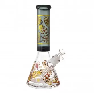 12" 25mm Thick Base Skull Art Beaker Bong