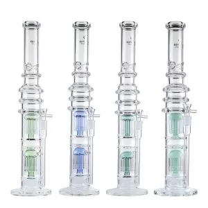 High Point Glass - 20.4" Double Tree Perc Water Pipe - [JLA-74] 