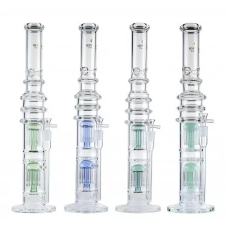 High Point Glass - 20.4" Double Tree Perc Water Pipe - [JLA-74] 