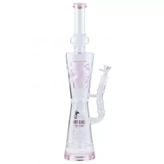 High Point Glass - 19" Donut & Fab Egg Multi Perc Water Pipe Rig - [WPA93]