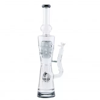 High Point Glass - 19" Donut & Fab Egg Multi Perc Water Pipe Rig - [WPA93]