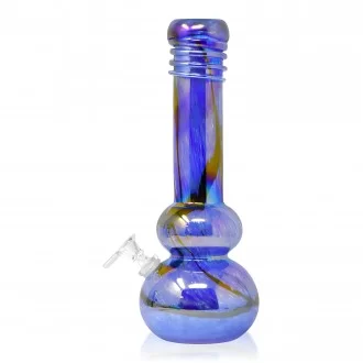 12" Long Neck Ground With Hat Soft Glass Water Pipe  [J2181G]