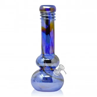 12" Long Neck Ground With Hat Soft Glass Water Pipe  [J2181G]