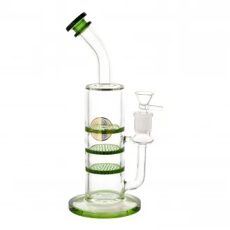 On Point Glass - 10" Tripple HoneyComb Perc Water Pipe