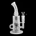 On Point Glass 10-Inch Sand Blasted Art Water Pipe with Shower Perc