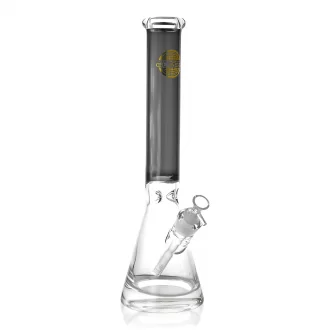 On Point Glass - 16" Color Tube 25mm Thick Base Beaker Bong - Assorted Colors