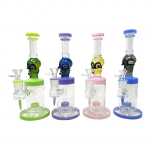 11" Skull Art Perc Water Pipe [JD700] 