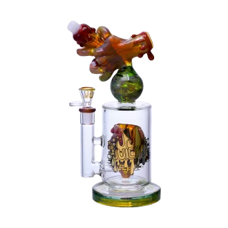 Juicy J - 10.5" Alien Caterpillar Trapped In Science Water Pipe - [JJ-361]