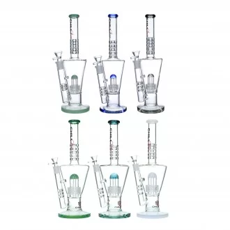 14" Chill Glass Matrix Perc Water Pipe - [JLB-150]