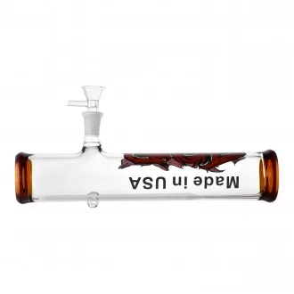 11" "Made In USA" Clear 420 Steam Roller - Assorted Designs - [JO1]