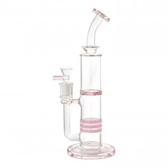 11" Triple Honeycomb & Hurricane Perc Straight Water Pipe - [RG101]