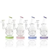 7" Fab Egg Showerhead Perc Water Pipe - [RG104]