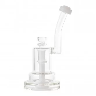 6.5" Low Profile Down Stem Matrix Perc Water Pipe - [RG106]