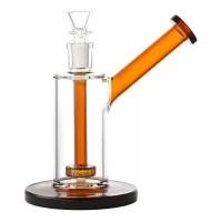 7" Low Profile Downstem Matrix Perc Side Car Water Pipe -  [RG107]